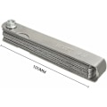 Miniatyrbilde 2 av 5: Tykkelsesmåler i stål med 32 blad - Dobbelt merking med metrisk og tomme, for måling av klar bredde/tykkelse