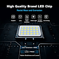 Miniatyrbild 4 av 5: 20W LED-Utomhusbelysning, 2-pack 1700LM Utomhus LED-Spotlight IP66 Vattentät Säkerhetsbelysning, 6500K Kallt Vit LED Utomhusbelysning, Utomhusbelysning