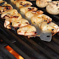 Miniatyrbilde 5 av 5: 11,8 tommers grillspyd i rustfritt stål, gjenbrukbar, fiskebensform, grillverktøy for utendørs leirbål