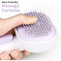 Miniatyrbillede 3 af 5: Børste til katte og hunde, selvrensende kattebørste til korthårede og langhårede katte og hunde i One-Touch design, fjerner effektivt op til 95% af dødt hår