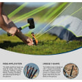 Miniatyrbilde 3 av 5: 4-pakning teltplugger, 7,1 tommers metallplugger for camping aluminium, kraftige campingplugger, spikerplugger med tau, utendørs telt camping tilbehør