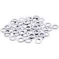 Miniatyrbilde 1 av 5: Metallskive 6 mm x 18 mm x 1 mm 50 stk sølv
