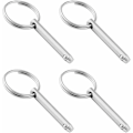 Miniatyrbilde 1 av 5: 4 stk hurtigutløserkulepinner, 316 rustfritt stål 6,3 mm diameter hurtigutløserpinner med fjærbelastet kuleende