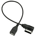 Pikkukuva 1 / 5: iPhone-sovitin VW Touareg USB-musiikkiliitäntäsovitinkaapeli AMI USB, AMI MMI AUX MP3 -kaapeliadapteri A3 S4 A5 S5 A6 S6 A7 A8 Q5 Q7 R8