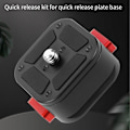 Miniatyrbilde 3 av 5: Festingplate med 1/4 tommers skrue for kameraovervåkingsstativadapter Fylllys Stabilisator