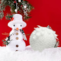 Miniatyrbilde 4 av 5: 6 stk Glitrende Hvite Julekulepynt, Skinnende Juletrærkulepynt, Hengende Julekulepynt, Juletrærdekorasjon