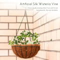 Miniatyrbillede 3 af 5: 4 stk. Kunstige Blomsterguirlande Falsk Silkevin Falsk Vin Ivy Planter til Bryllup (Hvid)