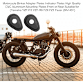 Miniatyrbillede 5 af 5: Motorcykel Blinklys Adapterplader, 4 stk. Blinklyspakning Blinklys Tætningspackning Trim, Motorcykel Blinklys Adapter Adapterplader til Y