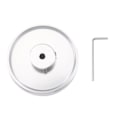 Miniatyrbillede 2 af 5: 250Mm x 6Mm Industriel Aluminium Legering Måleencoder Meterhjul til Encoder Tilbehør Encoder Hjul Industriel