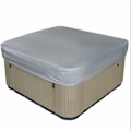 Miniatyrbillede 1 af 5: Firkantet Hot Tub Dæksel til Spa, Rektangulært Havebadekar Dæksel i 210D Oxfordstof Vind- og UV-resistent (218x218x30cm, Sølv)