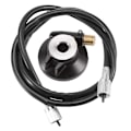 Pikkukuva 2 / 5: 12mm nopeusmittarin käyttöpyörävaihde kaapelilla, sopii GY6 50Cc 150Cc skootterin osiin