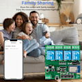 Miniatyrbilde 5 av 5: 4CH Tuya WiFi Smart Switch DIY Timer + Fjernkontroll 7-32V USB 5V 2.4G WiFi Smartlife Hjemmeautomatisering Modul for IFTT Alexa