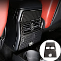 Miniatyrbild 2 av 5: För G-klass W463 2007-2018 Bil Bakre Luftkonditionering Utblås Vent Cover Trim Dekal Tillbehör, Fiber