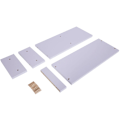 Miniatyrbillede 5 af 5: Skrivebordsmonitorholder LCD TV Laptop Stativ Computer Skærm Desk Hylde Desk Purplish Hvid