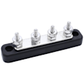 Miniatyrbild 1 av 5: 12/24V Terminaler Strömfördelningsblock Bussbar Duty 100Amp Bussbar Terminal 4 Vägar för 4X5Mm Stud Automotive