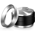 Miniatyrbillede 1 af 5: 51mm Kaffe Tamper og Espresso Fordeler, 51mm Rustfrit Stål Espresso Doseringstragt Sæt, Dobbelt Hoved Kaffe Nivellering