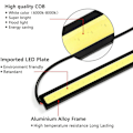 Miniatyrbillede 4 af 5: 20X 12V Vandtætte DRL LED Strimmel Lys Barer Camper Caravan Båd Cob-Hvid