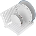 Miniatyrbild 1 av 5: Hopfällbart torkställ för disk i köket, bestickavrinning, förvaringslåda i plast