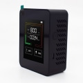 Miniatyrbillede 2 af 5: Luftkvalitetstester CO2 TVOC Meter Temperatur Fugtighedsmåler Enhed Dioxid Monitor Gasdetektor Sensor Sort