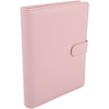 Miniatyrbillede 3 af 5: A5 PU Læder Løs Blad Spiral Binder Notebook Cover, Notebook Cover, Pink