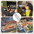 Miniatyrbillede 1 af 5: 3 stk. BBQ Grill Rullende Kurv Grill Kurv Rustfrit Stål Grill Net Grill Grill Bærbare Grill Kurve til Kød