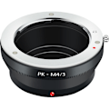 Pikkukuva 1 / 5: Pk-/3 Pk-objektiiviadapteri Micro-Type 4/3 M43 kamerarungolle -D E-M5 E-PM2 E-PL5 GX1 GX7 Gf5 G5 G3