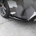 Miniatyrbild 5 av 5: Bil Bakre Stötfångare Läpp Diffusor Splitter Spoiler för C Klass W205 C180 C200 C300 C63 2015-2021 Svart