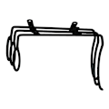Miniatyrbilde 1 av 5: 3 stk. Smijern Vinstativ Veggmontert Flaskeholder med Skruer Display Flaskeholder Svart