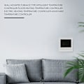 Miniatyrbillede 3 af 5: Blå Gaskedel Varme Termostat Temperatur Regulator til Kedler Ugentlig Programmerbar