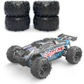 Miniatyrbild 4 av 5: 4 st gummihjulsdäck till 9300 9310 PXtoy 9300 9302 9303 9304 1/18 RC bil reservdelar tillbehör