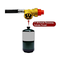 Miniatyrbillede 3 af 5: 26 Tommer Propan Butan Gas Bærbar Camping Kogeplade Udskiftningsregulator med Slange Konverterer til 1 LB Engangsflaske