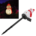 Miniatyrbilde 4 av 5: LED Snømann Lampe, Hage Landskap, Solcellegressplen (rød)