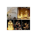 Miniatyrbild 5 av 5: LED-ljusslingor - 10-pack 2M 20LEDs Koppartråd, Batteridrivna Ljusslingor för Långa och Tunna Vas, Bord, Inomhus Utomhus, Semester, Bröllop, P