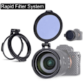 Miniatyrbillede 3 af 5: 2X Objektivfilterholder Switch Release ND til DSLR Kamerafotografering 72MM