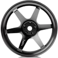 Miniatyrbillede 3 af 5: 4P 6-eget eger aluminiumfælg til RC 1/10 On-Road 1052 Drift TE37+, sort