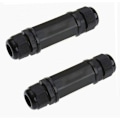 Miniatyrbilde 1 av 5: 2 stk. Skjermet RJ45 Vanntett Cat5/5e/6 8P8C IP67 Ethernet LAN Hane Dobbel Hode Utendørs LAN-kontakt Kobling Hunn til Hunn Adapter