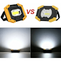 Miniatyrbillede 3 af 5: Genopladelig LED-projektør 30W 2000LM T-SUN Byggeplads Projektør Arbejdslys med 4X 18650 Batteri 3 Tilstande Bærbar Lanterne USB LED Projektør