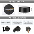 Miniatyrbild 5 av 5: 10 st Serie 7 Färger Touch Lamp Bas 3D Natt LED Ljus Lamp Bas LED Lamp Hållare Display Stativ för Akryl Vit