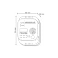 Miniatyrbillede 3 af 4: Kulmonoxiddetektor, Batteridrevet, Gasdetektor med Display og Temperaturindikator