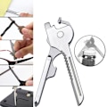 Miniatyrbild 3 av 5: Multifunktionell verktygsnyckel fickkniv multiverktyg edc utrustning utomhus gadget