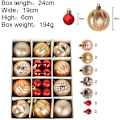 Miniatyrbilde 2 av 5: Julekule Ornament - 60mm/30mm Knusefrie Uregelmessige Julekuler (26 stk)