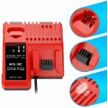 Miniatyrbillede 3 af 5: M12-18C Li-ion batterioplader til Milwaukee 12V 14.4V 18V C1418C 48-11-1815/1828/1840 M18 M14 M12 Lithium batteri