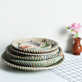 Miniatyrbillede 3 af 5: Flettet kurv Boho-indretning Søgræs frugtskål Rattan hængende dekoration til soveværelse køkken D