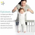 Miniatyrbild 5 av 5: 4-sidig Sängstöt Bebissängstöt Vagga Skydd Bebis Andningsbar Anti-kollision för Hemskydd 2 Hörnpaneler
