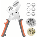 Miniatyrbild 1 av 5: Öglettplier Professionell Ögletslagningssats 100 st (10 mm innerdiameter) Metallögla Fästningstång för PVC Läder Gardin Tyg Presenning