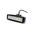 Miniatyrbilde 1 av 5: D18W-FL 7\" 18W LED Arbeidslyslys Lang rekkevidde LED-spotlight for terrengkjøretøy/båt/lastebil/bil Cree 6-LED flomlys arbeidslys LED-frontlys