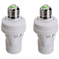 Miniatyrbillede 2 af 5: 2 stk. E27 Bevægelsessensor Lysswitch 100-240V Support Base Lampe Bevægelsessensor med Pære Fatning Smart Switch Lysstyring