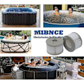 Miniatyrbillede 3 af 5: Pakke med 4 udskiftningsfilterpatroner til Mspa oppustelig swimmingpool, jacuzzi - RWPool filterpatron