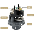 Miniatyrbillede 4 af 5: Industriel Automatisk Vandpumpe Trykkontaktstyring Enkelt Drift Vandpumpe Start Stop Vandpumpe Drift 3/8in 220V 1,2‑2,0kg/cm² JSK‑3A