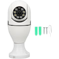 Miniatyrbild 1 av 5: Ljuslampa Kamera 360 Grader Panoramisk Infraröd WIFI Säkerhetskamera med E27 Interface Bas